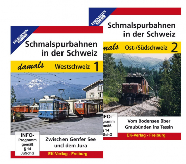 DVD: Schmalspurbahnen in der Schweiz - damals, Teil 1+2