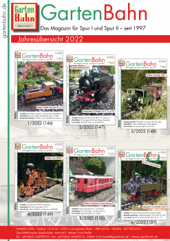 GartenBahn Jahresübersicht 2022